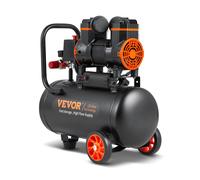 TEMU Compresor de aire VEVOR de 4.8 galones 900W 2.2 CFM@ 90PSI 70 dB Ultra silencioso Sin aceite
