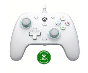 TEMU con cable GameSir G7 compatible con Xbox |S, Xbox One y /11. Es un mando plug-and-play con y gatillos de Hall, además de un conector de audio de 3,5 mm.