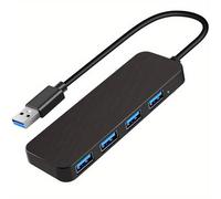 TEMU Concentrador USB 3.0 de 4 Puertos, Divisor y Ampliador para Portátil, , Flash, Disco Duro, Consola, Impresora, Cámara, Teclado y Ratón