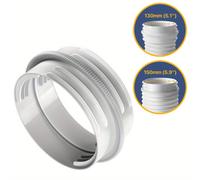 TEMU Conector de acoplamiento de manguera de escape de aire acondicionado portátil de polipropileno - Adaptador de extensión de manguera de CA de ajuste universal sin necesidad de alimentación