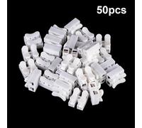TEMU Conector de Cable Rápido Push NODEMCU LUA 50pcs, Terminales de Acoplamiento Industrial de 2 Pines con Abrazadera de para Conexión Rápida, Terminal para Cableado y Operación Rápida