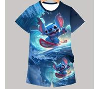 TEMU Conjunto 3D Impreso para Niños DISNEY Stitch Mouse Big Hero 6 Elsa , Ideal para Exteriores