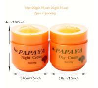 TEMU Conjunto Cuidado Beige de Papaya, 2 piezas - Crema Iluminadora e Hidratante para para Regalo de Mujeres