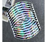 TEMU Conjunto de 1/16 piezas Pegatina para Llanta con Rueda Láser Click 150i para Modificación de Neumáticos Click 125i V3, Calcomanías Impermeables