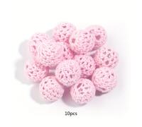 TEMU Conjunto de 10 Bolas de Acrílico para Crochet de Lana para Joyería DIY, Colgantes de Teléfono, Borlas y Artesanías de Decoración del Hogar