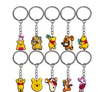 TEMU Conjunto de 10 Llaveros Estilo Anime y Disney, Winnie the Dibujos Animados, Colgante para Coche Regalo