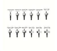 TEMU Conjunto de 12 piezas de Sierra de Agujero 16-100mm de Acero de Velocidad Métrico con estuches de almacenamiento para placa de acero inoxidable, tubo cuadrado, hierro, hierro fundido, madera