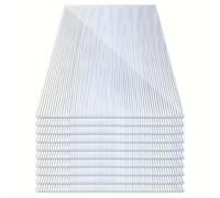 TEMU Conjunto de 14 láminas de policarbonato transparente para invernadero de capa, invernadero