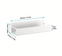 TEMU Conjunto de 1pc Estante de Almacenamiento Magnético para Refrigerador y Lavadora, Instalación Sin Taladro, Organizador de Especias en la Pared, Superficie Metálica, Estantes de Utilidad
