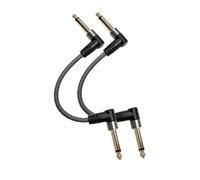 TEMU Conjunto de 2 cables para efectos de guitarra, línea 0.15/0.3/0.5m, cable de pedal y puente para instrumento, cable audio de 6. para guitarra eléctrica, accesorios