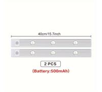TEMU Conjunto de 2 Luces LED con Sensor de Movimiento para Armario, Luz Inalámbrica Magnética de Carga USB para Cocina y Noche