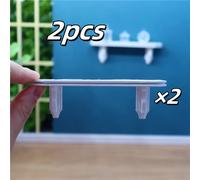 TEMU Conjunto de 2, Mini estantes de pared para casa de muñecas a 1:12, Encantador juego de muebles en miniatura, para coleccionistas y entusiastas.