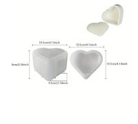 TEMU Conjunto de 2 piezas de Amor de Resina con Base de Molde de Pegamento + de Almacenamiento de Joyas Decorativa de Molde de Silicona para Hacer de Almacenamiento de Joyas