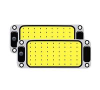 TEMU Conjunto de 2, tira de luz de lectura LED nocturna COB automotriz de 12-80V, panel de luz de techo de luminosidad, adecuado para camiones, camping y barcos, sin batería