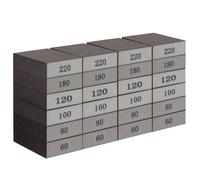 TEMU Conjunto De 24 Piezas De Bloque De Lijado, Papel De Lija De 60 80 100 120 180 220 Granos, Para Bloques Surtidos De Madera, Surtido De Bloques Para Reparación De Metal Y Yeso