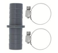 TEMU Conjunto de 3 adaptadores de conexión para tubería de drenaje de 3/4 pulgadas en con abrazaderas para manguera para lavadora, Kit de extensión compatible, EPathChina