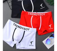 TEMU Conjunto de 3 bóxers suaves y transpirables para hombre, shorts deportivos para hombre, elásticos y cómodos, ropa interior para hombre, perfectos para un estilo casual