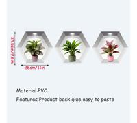 TEMU Conjunto de 3 Pegatinas de Pared con Estampado de Plantas Botánicas en Macetas para Decoración de Pared