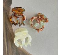 TEMU Conjunto de 3 Piezas de Horquillas para Flequillo Súper con Dientes Curvados Anticolapso y , Pequeño Abridor de Media Cabello para Uso Diario por Mujeres