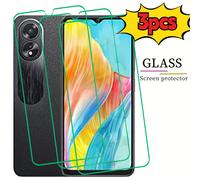 TEMU Conjunto de 3 piezas de película para pantalla de teléfono móvil sin espuma, antiarañazos, adecuada para OPPO A18/ A17/ A16/ A78/ A77/ A38, película templada al de 9H