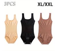 TEMU Conjunto de 3 piezas para Mujer con Elasticidad, Faja Modeladora, Moldeador Corporal, Ropa Interior de Modelado, Bragas de Control Abdominal para Todas