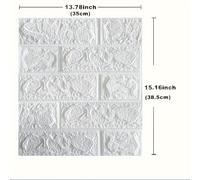 TEMU Conjunto de 30 piezas de Azulejos de Espuma para Pared en 3D DIY, Autoadhesivos y Fáciles de Cortar, Superficie Texturizada para Cocina, , Baño, Pasillo - 35cm x 38cm, con y , Diseño y Duradero