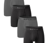 TEMU Conjunto de 4 bóxers para hombre con aberturas , absorción de humedad, ropa interior deportiva de secado rápido