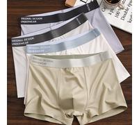 TEMU Conjunto de 4 bóxers para hombre, transpirables y absorbentes del , ropa interior elegante de para jóvenes, resistente al