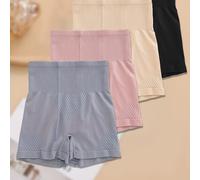 TEMU Conjunto de 4 bóxers para mujer de , pantalones cortos elásticos para yoga , antiexposición, cómodos, suaves y transpirables, ropa interior de