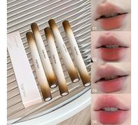 TEMU Conjunto de 4 cremas labiales mate de terciopelo, acabado mate, puede crear hermosos labios de terciopelo, ideal como regalo para mujeres, novias o familiares.