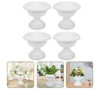 TEMU Conjunto de 4 Macetas para Decoración de Carretera Europeo para (Macetas Mini Extragrandes)