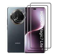 TEMU Conjunto de 4 piezas, 2 protectores de pantalla de vidrio templado de para teléfono móvil + 2 películas de lente HD para Honor Lite