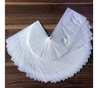 TEMU Conjunto de 40 piezas Plantilla del Alfabeto Inglés Números Símbolos de Puntuación Plantilla para Pintura en Aerosol y Tablero de , Material PET Reutilizable con Anillo de Almacenamiento