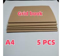 TEMU Conjunto de 5 cuadernos de notas con cubierta de papel A4 { de diseño artístico, dibujos , papel de práctica de matemáticas, proyectos de manualidades plegables}