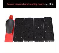 TEMU Conjunto de 5 Piezas de Bloque de Lijado al Vacío HIFESON 70x198mm, Soporte para Discos de Lijado al Vacío, Papel de 4pcs, de con Base, Lijadora Manual