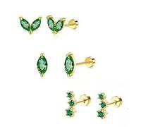 TEMU Conjunto de 6 Pendientes de Botón Hipoalergénicos de Acero Inoxidable de 20G para Mujeres, Joyería de CZ para Perforación de Cartílago, Concha y Hélix