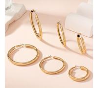 TEMU Conjunto de 6 Pendientes en Hierro Clásicos, Modernos y Sexys para Uso Diario y Fiestas