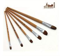 TEMU Conjunto de 6 piezas de Pinceles de de Acuarela Gouache con Varilla Larga y para Pelo de para Práctica de con Bolígrafo