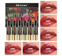 TEMU Conjunto de 6 Piezas de Tinte Labial de Terciopelo y : Hidratante, Duradero, A Prueba de Manchas, Resistente - Kit de Lápiz Labial/Delineador para Labios No e Hidratante para Uso Todo