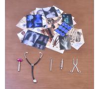 TEMU Conjunto de 62 piezas de Pósteres y Instrumentos Médicos en Miniatura 1:6 - para Regalos , Accesorios de de Muñecas y Juguetes Novedosos Únicos para Adultos