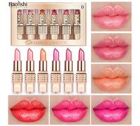 TEMU Conjunto de 6pcs Lápiz Labial Terciopelo BAOLISHI, Lápidos Metálicos Perla con y Duraderos, Regalo para Mujeres (0768D)
