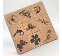 TEMU Conjunto De 9 Piezas, De De Animales E Insectos, Estampados De Insectos Y Otras Imágenes Manualidades, Diarios Y Scrapbooking