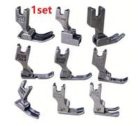 TEMU Conjunto De 9 Piezas De Prensatelas Para Máquina De Coser Industrial Singer Brother Juki Accesorios