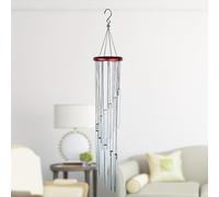TEMU Conjunto de campanas de viento elegantes de oro y marrón con 12 tubos - Campanas musicales para decoración del hogar, perfectas para el salón o el jardín, campanas de viento para el exterior