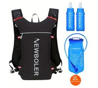 TEMU Conjunto de Chaleco Hidratante para Carrera de a Través de 5L con Botella de 500ml y Bolsa de Ciclismo para , Mochila de Correr