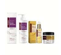 TEMU Conjunto de cuidado de la piel de , verano, otoño e invierno - Champú 100 ml + 100 mascarilla capilar + 50 ml de aceite capilar, hidratante y desenredante con limpieza