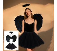 TEMU Conjunto de de ángel , accesorios para damas, disfraces de ballet, ideal para fiestas temáticas de carnaval, Halloween y Navidad, interpretación de ángel