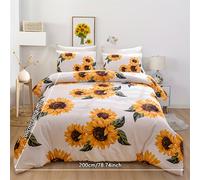 TEMU Conjunto de de Edredón de de 3 piezas, Tela de Fibra Química Cepillada, Tecnología de Impresión Digital, Una de Edredón Más Dos Fundas de Almohada, Sin Relleno Interior