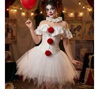 TEMU Conjunto de disfraz de "Cuestan un ", de en y , corsé, falda tutú y bufanda, juego de 3 piezas, para carnaval, Pascua, Mardi Gras, fiestas elegantes, juegos