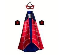 TEMU Conjunto de Disfraz de Superhéroe para Niños: Capa y Máscara de de Anime y Dibujos Animados, Regalo para Fiestas de Halloween y Cosplay